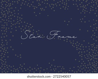 Star Frame Background | Elegant Night Sky Star Pattern