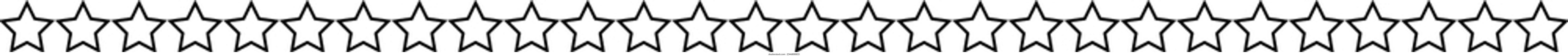 Icono de forma de línea horizontal del borde del marco estelar para elemento doodle vintage decorativo para diseño en ilustración vectorial
