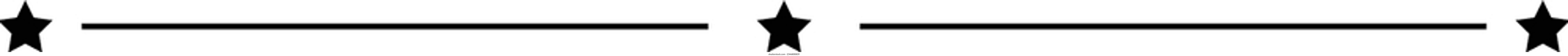 Star frame border horizontal line shape icon for decorative vintage doodle element for design in vector illustration