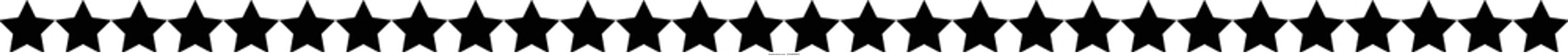 Star frame border horizontal line shape icon for decorative vintage doodle element for design in vector illustration