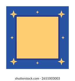 Star Frame Corner Design for Decorative Use