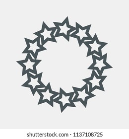 Star frame quality vector illustration cut