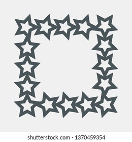 Star frame quality vector illustration cut