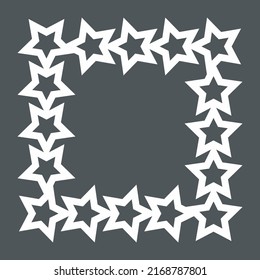 Recorte de la ilustración vectorial de la calidad del cuadro de estrella