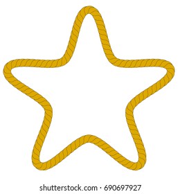 Star Frame from rope for Your Element Design
