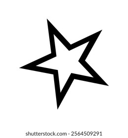 A star frame vector icon illustration. Star collection isolated silhouette icon