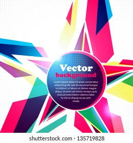 Star frame for your text. Abstract background
