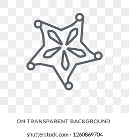 Star fruit icon. Star fruit design concept from Fruit and vegetables collection. Simple element vector illustration on transparent background.