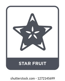 star fruit icon vector on white background, star fruit trendy filled icons from Fruits and vegetables collection, star fruit simple element illustration