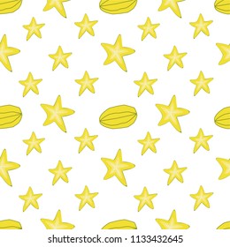 star fruit pattern download. background illustration