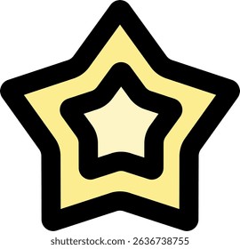 Star fruit Slice filled icon design style