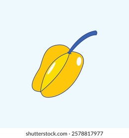 Star Fruit Summer Illustration for design needs, Landing Pages, Animation, Apps, Presentations, Content Creator and other Promotions
