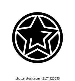 star game award glyph icon vector. star game award sign. isolated symbol illustration