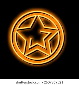 star game award neon light sign vector. star game award illustration