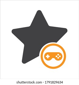 star game icon concept. flat design style icon