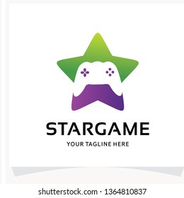 Star Game Logo Design Template Inspiration
