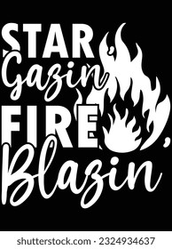 Diseño de arte vectorial con visión de incendio de estrella, archivo eps. archivo de diseño para camiseta. SVG, archivo de diseño de corte EPS