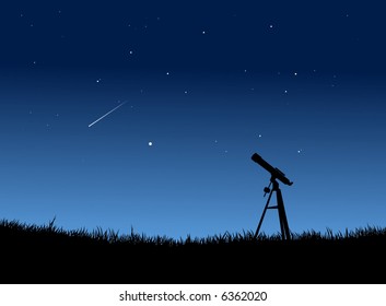 Star Gazing with Falling star