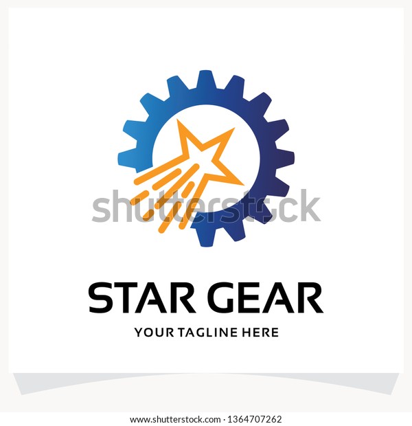 Star Gear Logo\
Design Template\
Inspiration