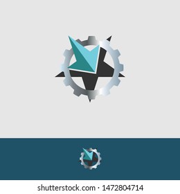 Star Gear logo designs concept vector, Bright Mechanic logo template, best Repair logo symbol