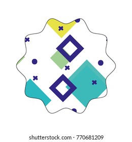 star with geometric style graphic background