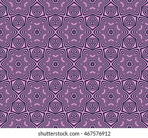 star geometry background. seamless. vector. purple color. for design, wallpaper