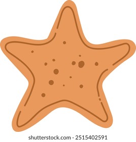 Ilustración vectorial de galletas de jengibre estrella