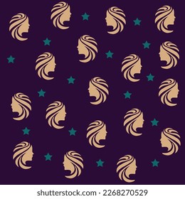 Plantilla de diseño de patrones de chica estrella