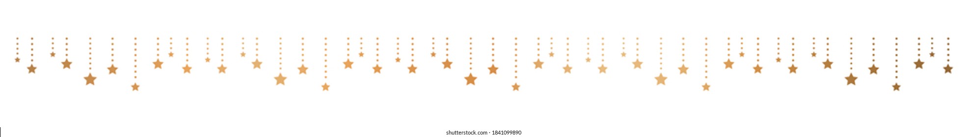 Star Glitter. Elegant decoration (gold, white background)