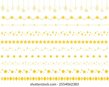 
Star and glitter line set