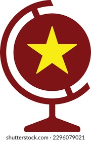 sitio web de mapas globales de estrella Flat