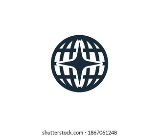Diseño de ilustraciones de plantillas de logotipo de vectores de iconos de estrella y globo