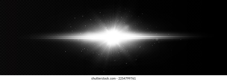 Star glow light effect. Bright particles, light shine. Stars.