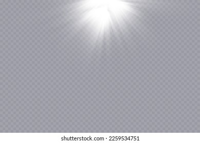 Star glow light effect. Bright particles, light shine. Stars.