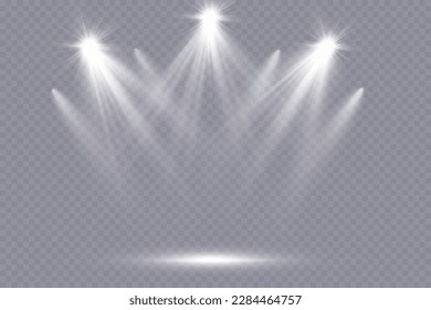 Star glow light effect. Bright particles, light shine. Stars.