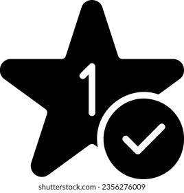 star glyph icon illustration vector