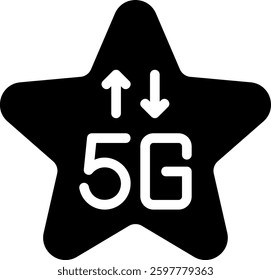 star glyph icon illustration vector
