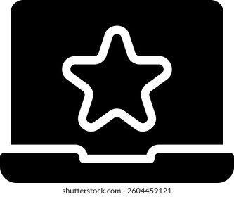 star glyph icon illustration vector