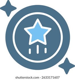 Star Glyph Two Colour Icon
