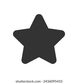 Star glyph vector icon isolated Star stock vector icon for web, mobile app and ui design