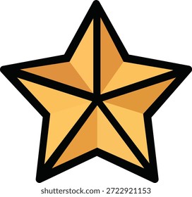 star gold and black color vector 