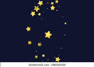 Star gold confetti. Glitter vector celebrate background. Watercolor golden sparkles and dots. Voucher backdrop. Luxury invitation card template. Falling gold confetti. Glitter background. 