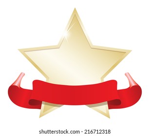 Star gold label