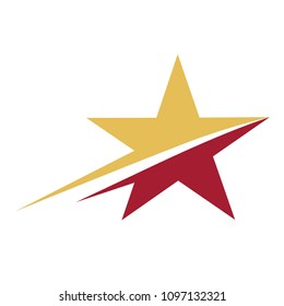Star, Gold star and Launch Logo Vector