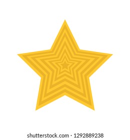 Star. Gold star. Logo. Icon. White background. Vector illustration. EPS 10.