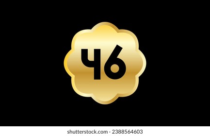 Star Gold Number Elegant Business Logo
