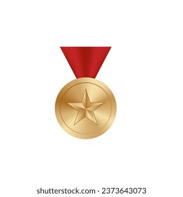 Star golden medal of honor vector war rewand