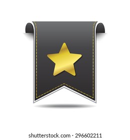 Star Golden Vector Icon Design