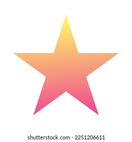 Diseño de vectores de arte de gradiente de estrella