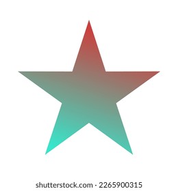 Diseño de vectores de arte de gradiente de estrella